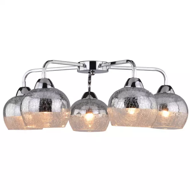 Stropné svietidlo Cromina 5x60w E27 Chróm
