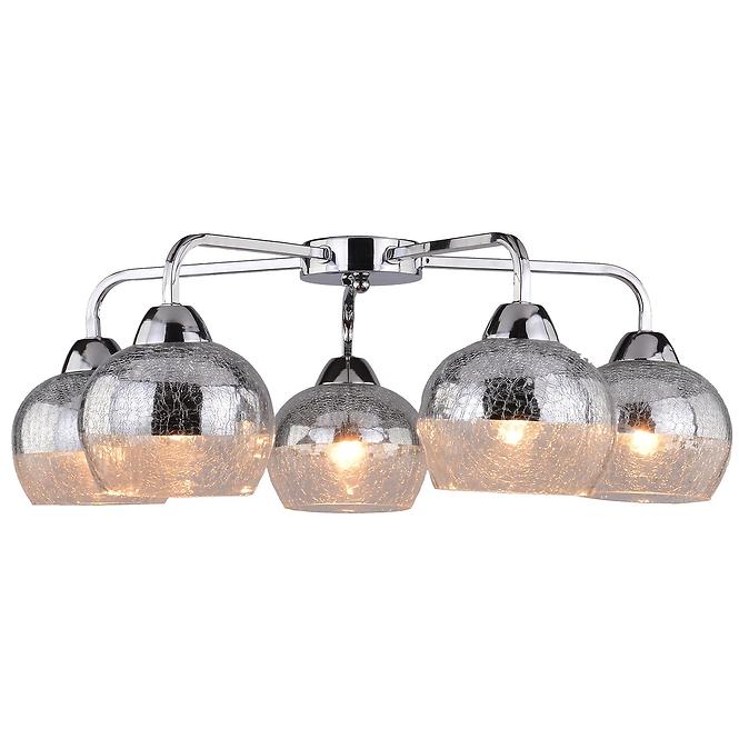 Stropné svietidlo Cromina 5x60w E27 Chróm,2