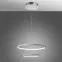 Závesné svietidlo Lune 50 dvojité okrúhle 40W LED 4000k Biela