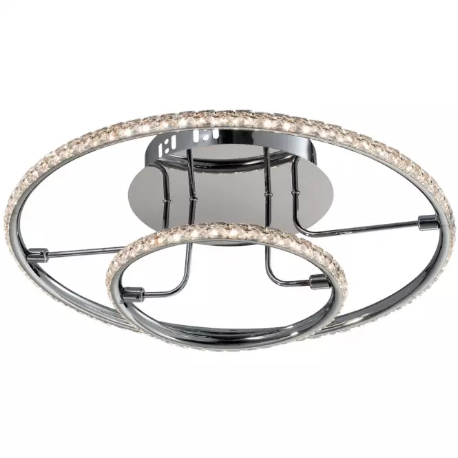 Stropné svietidlo Adel Plafon 40 36w Led Chróm 3000k
