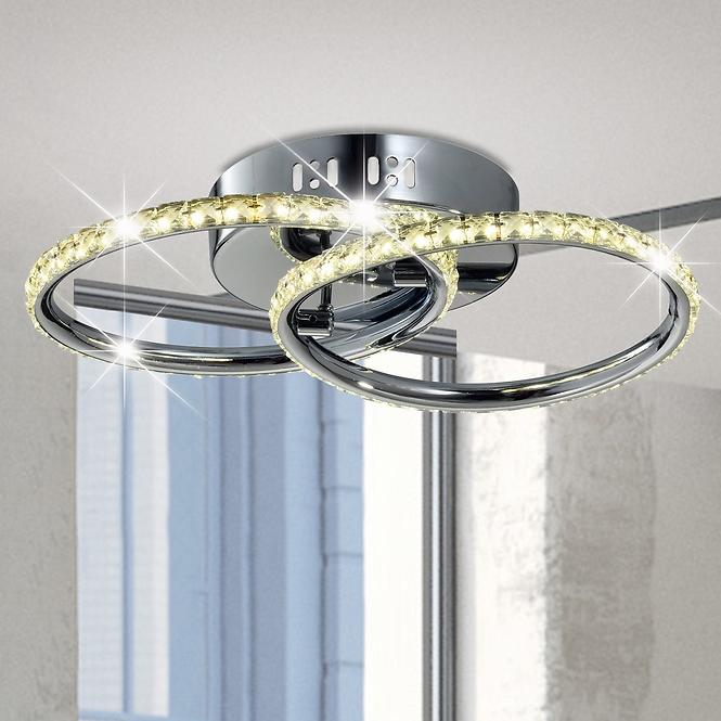 Stropné svietidlo Hello Plafon 28w Led Chróm 3000k,4