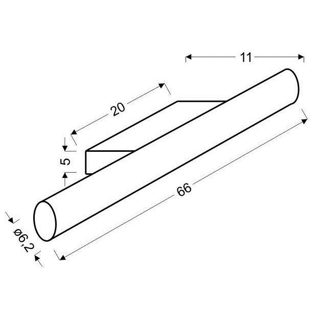 Nástenné svietidlo Universe LED 66 cm 14W IP44 4000 K
