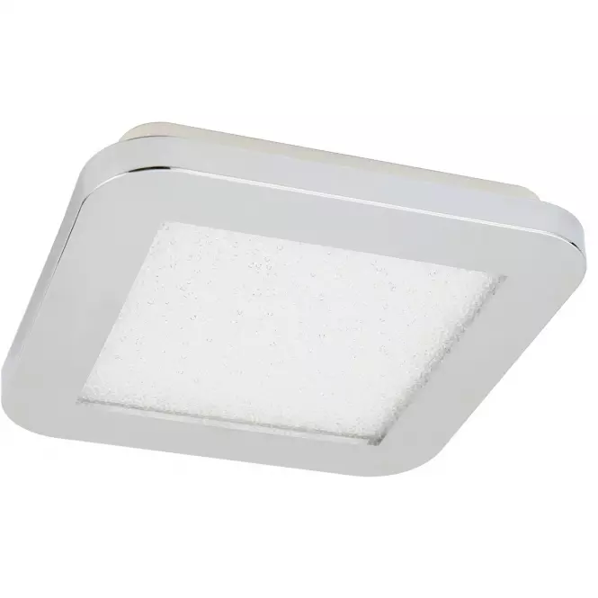 Stropné svietidlo LED NEXIT 17x17 cm 10W  IP44 Chróm 3000k