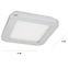 Stropné svietidlo LED NEXIT 17x17 cm 10W  IP44 Chróm 3000k,3