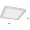 Stropné svietidlo LED Nexit 40x40 cm 24W IP44 chróm+Granila 3000k,3
