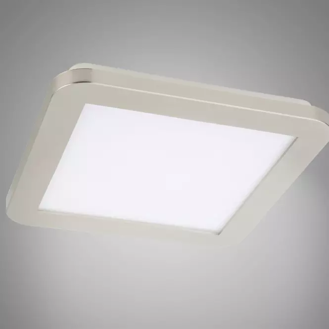 Stropné svietidlo LED Nexit 22,5x22,5 cm 12W LED IP44 Satén+Biela 3000k