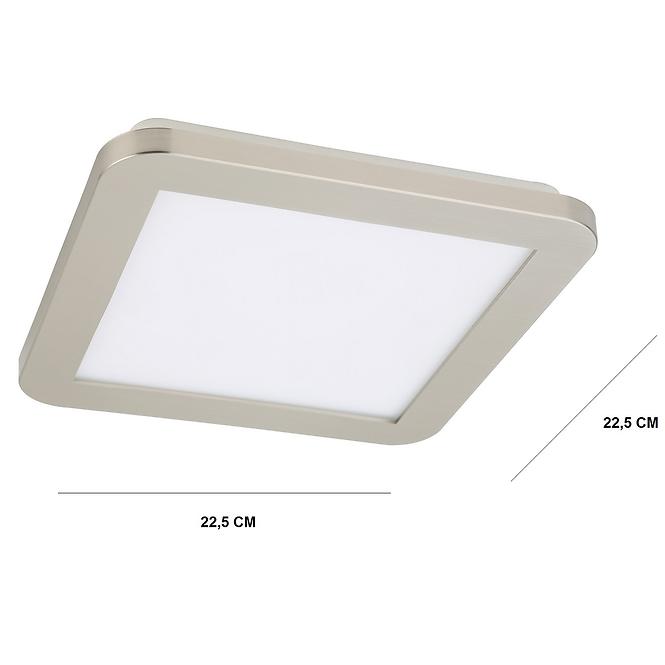 Stropné svietidlo LED Nexit 22,5x22,5 cm 12W LED IP44 Satén+Biela 3000k