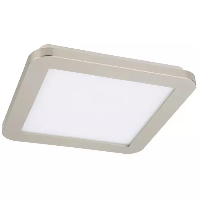 Stropné svietidlo LED Nexit 22,5x22,5 cm 12W LED IP44 Satén+Biela 3000k