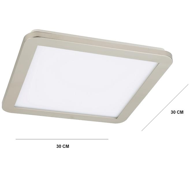 Stropné svietidlo LED Nexit 30x30 cm 18W IP44 satén+biela 3000k
