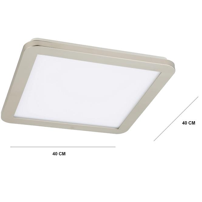 Stropné svietidlo LED Nexit 40x40 cm 24W IP44 satén+biela 3000k