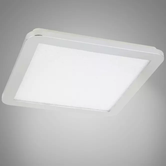 Stropné svietidlo Nexit 30x30 cm 18W IP44 chróm+Granila 3000k