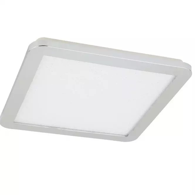 Stropné svietidlo Nexit 30x30 cm 18W IP44 chróm+Granila 3000k