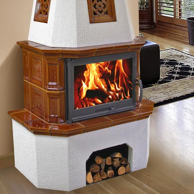 Krbové kachle Koln Goldbrown 9 kW,5