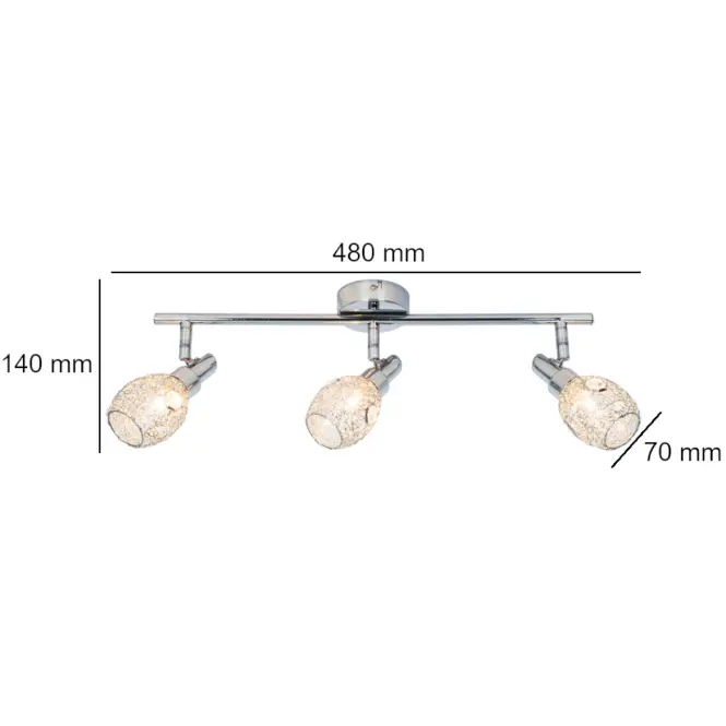 Stropné svietidlo Krys G916010-3TU LS3,3