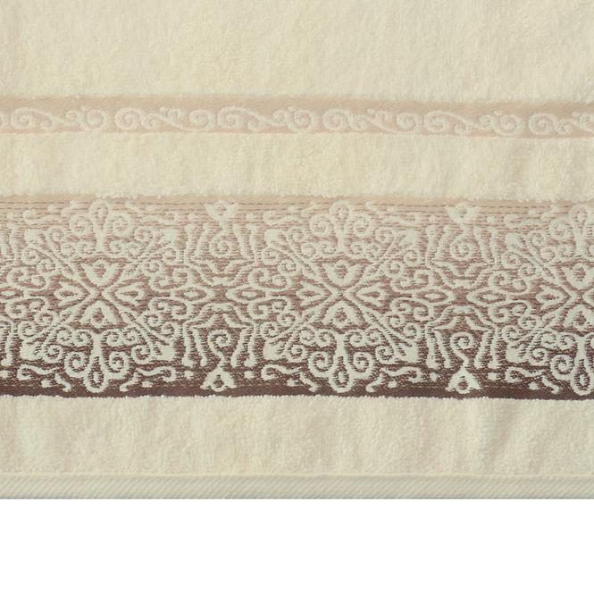 Uterák Arabesca 70x140 ekru (500GSM)