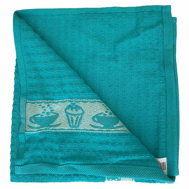Kuchynská utierka muffin 50x50 modrá 350g/m2