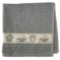Kuchynská utierka 50x50 cm sivá 350 g/m2