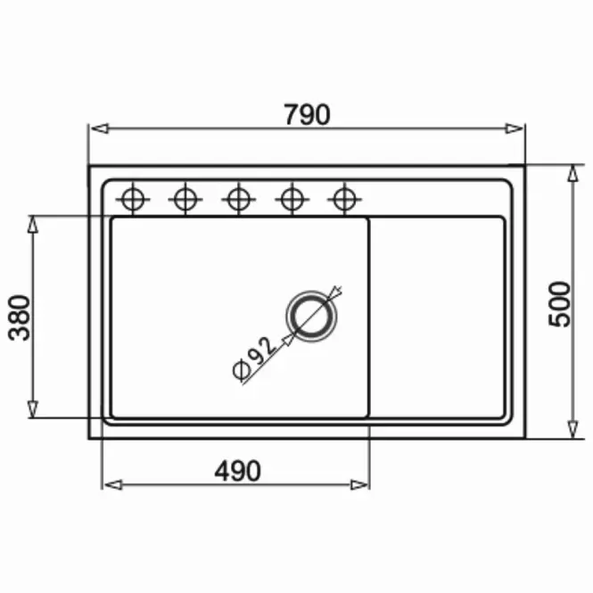 Drez Camea 790X500X210 karbon