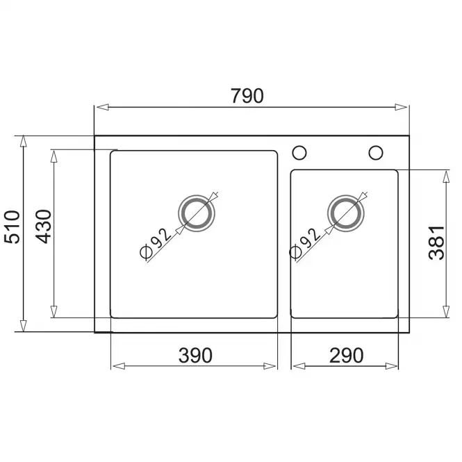 Drez Credo 790X510X210 karbon