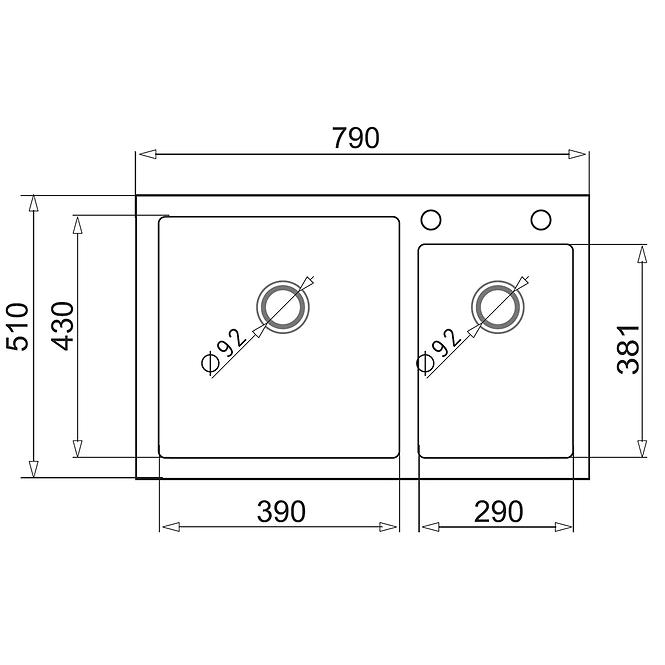 Drez Credo 790X510X210 karbon