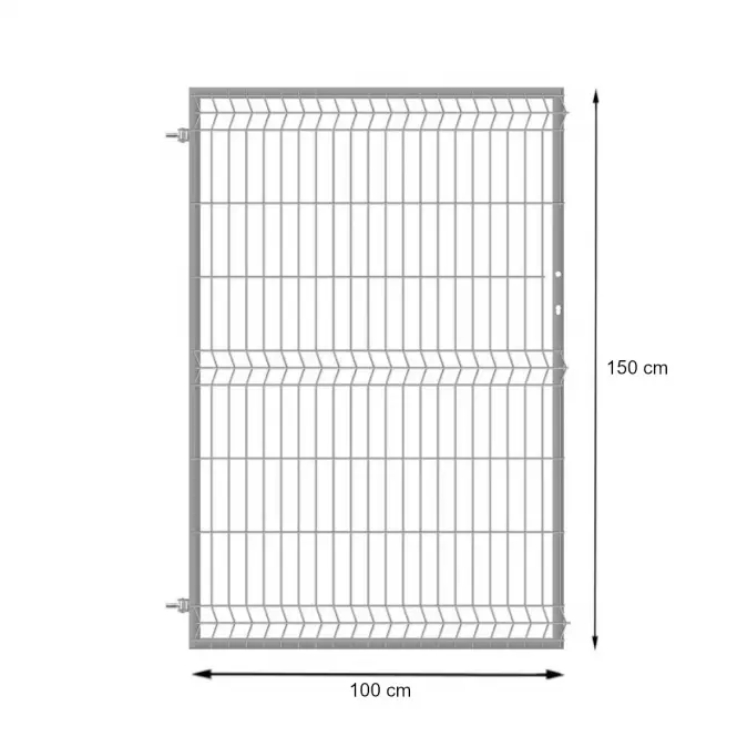Bránka 3D 150cm/100cm  ľavá pozink