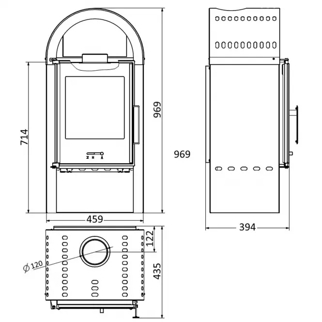 Krbové kachle Primo 7 kW,3