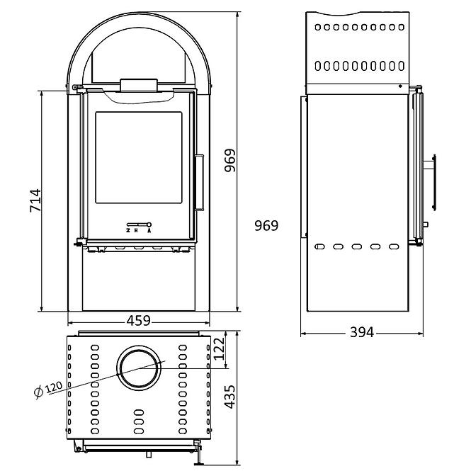 Krbové kachle Primo 7 kW,3