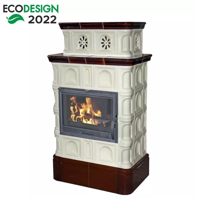 Krbové kachle Melk Creme-Coffeebrown 9 kW