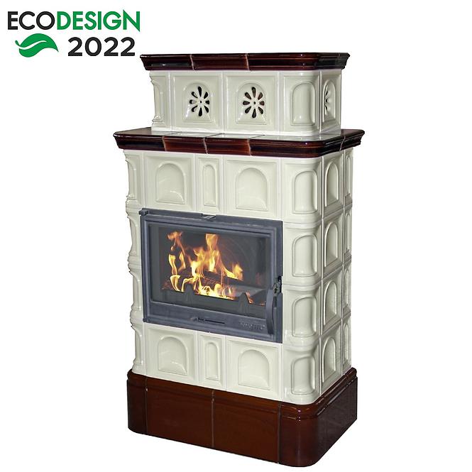 Krbové kachle Melk Creme-Coffeebrown 9 kW