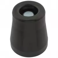 Veľký gumový doraz dverí pr.53mm  Čierny