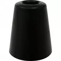 Veľký gumový doraz dverí Ø70 x 84 mm čierny bez kolíkov