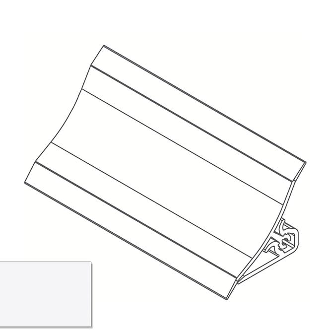 Lišta ku kuchynskej doske 3m 20x20 – biela Lws-011