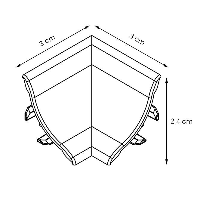 Roh vnútorný k - mramor carrara LWS-012