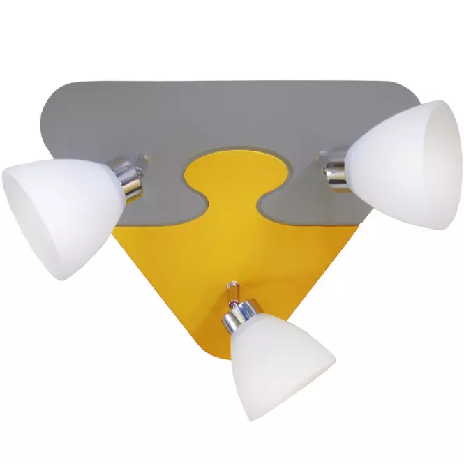 Lampa puzzle K3P-8 žltá/šedá PL3