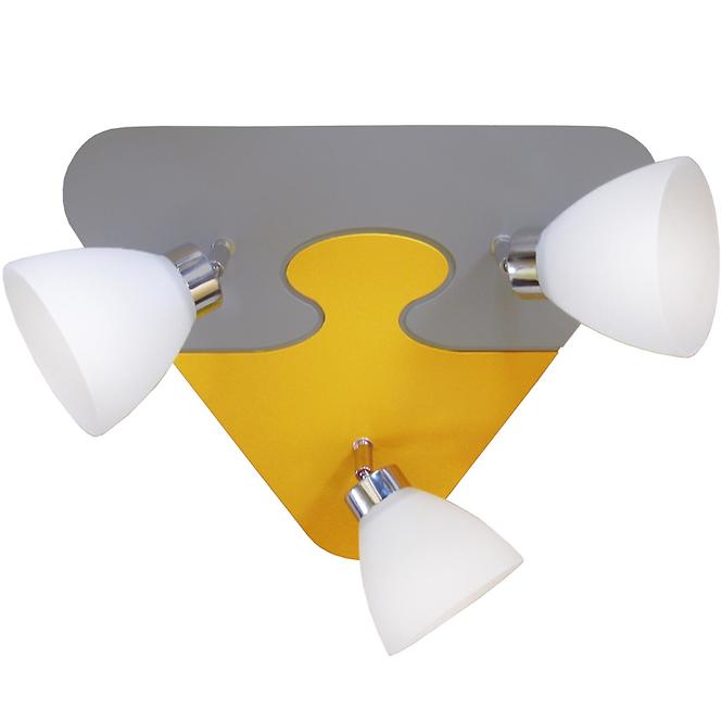 Lampa puzzle K3P-8 žltá/šedá PL3