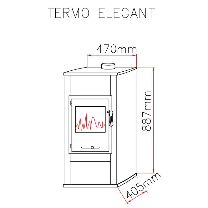 Krbové kachle Termoelegant béžový 10,5 KW