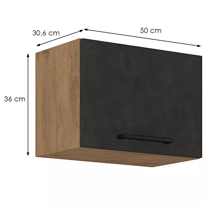 Skrinka do kuchyne VIGO grafit mat 50GU-36 1F