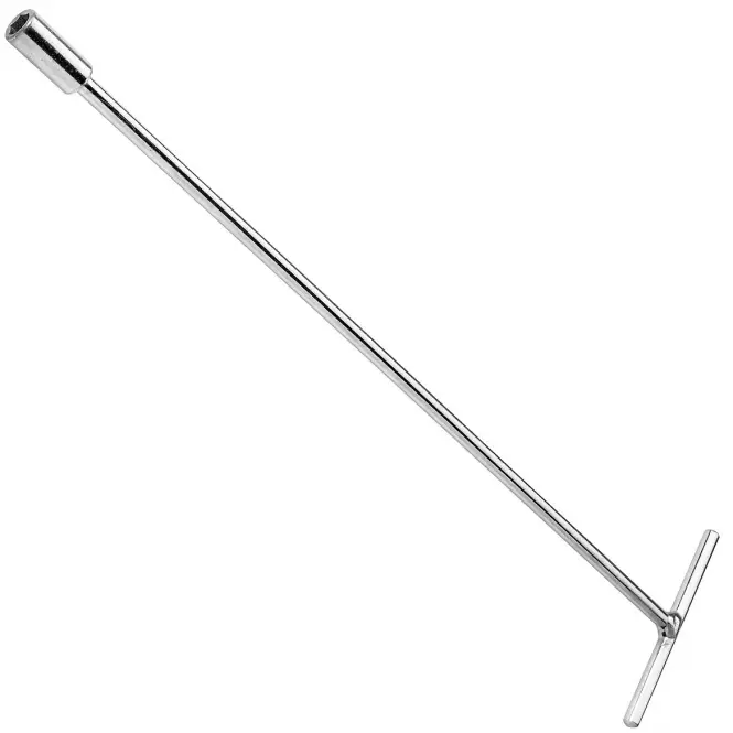Kľúč, nástrcný, typ “T”, dlhý, 8 x 380 mm