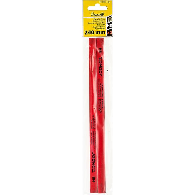 Ceruzka, tesárska, 240 mm, 2 ks., Drel