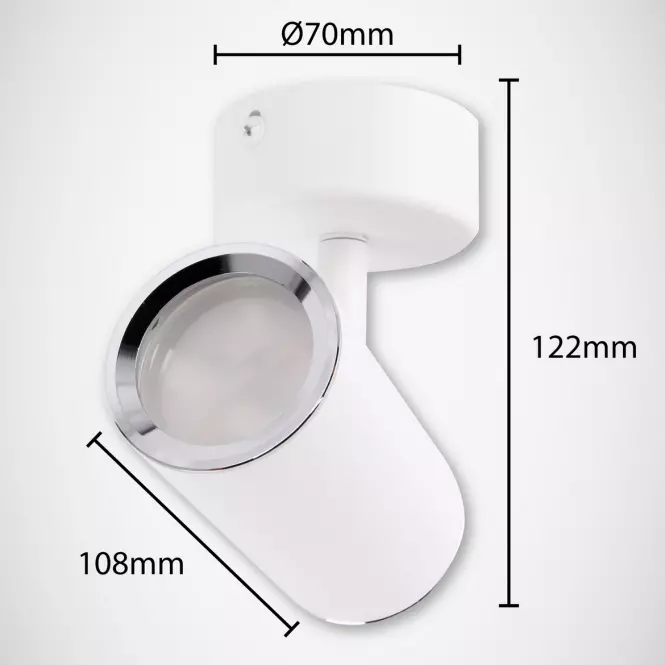 Nástenná lampa Megan Spt GU10 biela 03655 K1
