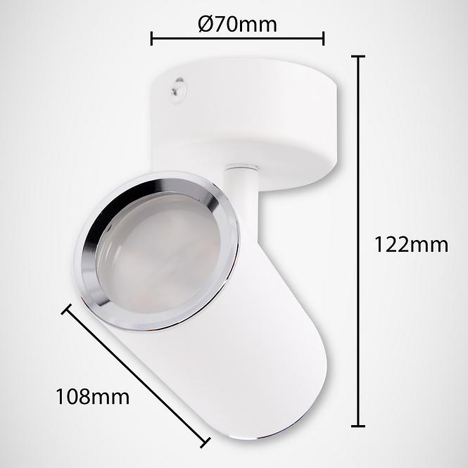 Nástenná lampa Megan Spt GU10 biela 03655 K1