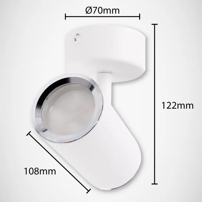 Nástenná lampa Megan Spt GU10 biela 03655 K1,7
