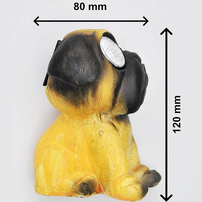 Solárne svietidlo T1680330-1 8,5x9x11 cm pes,2