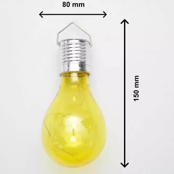 Solárna lampa GLE90899 LED – METAL, D:  8cm, H: 15cm