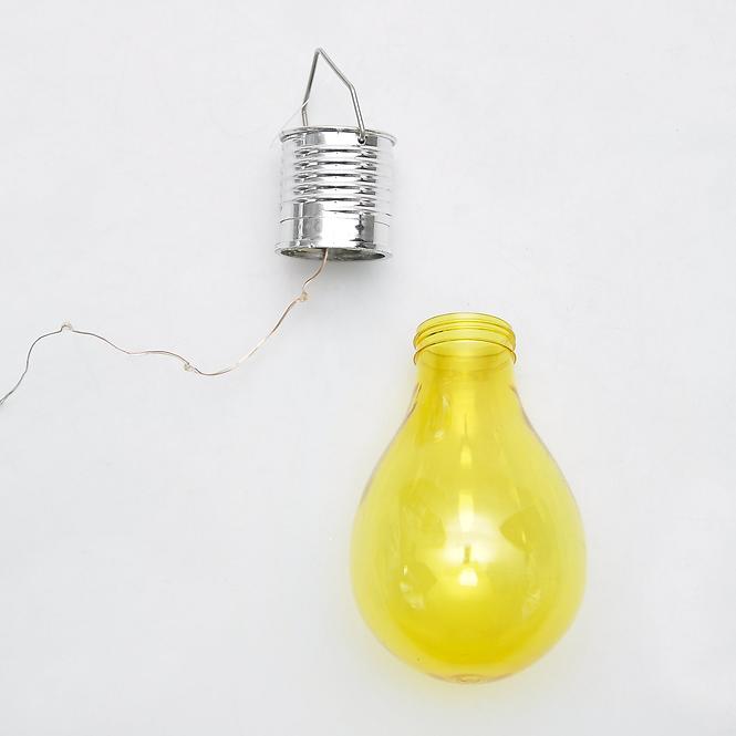 Solárna lampa GLE90899 LED – METAL, D:  8cm, H: 15cm