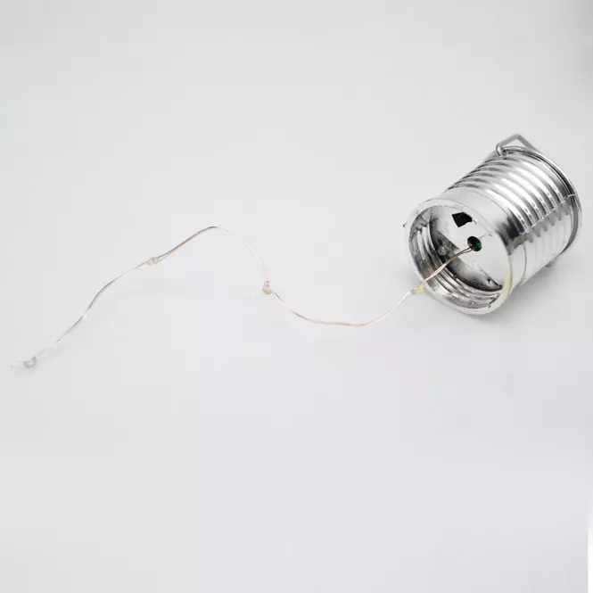 Solárna lampa GLE90899 LED – METAL, D:  8cm, H: 15cm