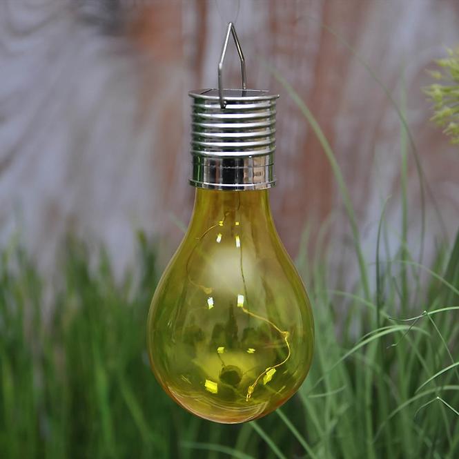 Solárna lampa GLE90899 LED – METAL, D:  8cm, H: 15cm