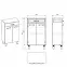 Komoda Uno 50 2D1S white,2