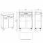 Komoda Uno 60 2D1S white,2