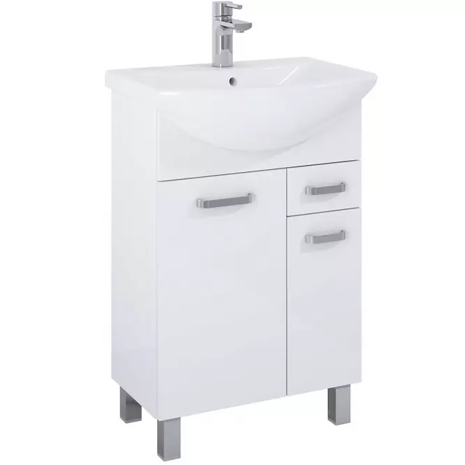 Kúpeľňový set Uno 55 2D 1S biely